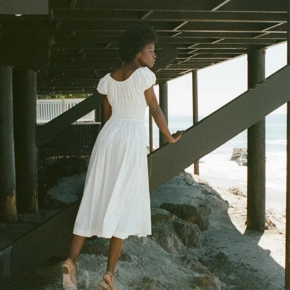 DOEN QUINN DRESS IN SEA SALT SZ Small S Rare Sold Out - Picture 3 of 7